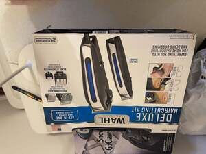 New! Wahl Deluxe Haircutting Kit All-In-One Hair Clipper and Full Size Trimmer